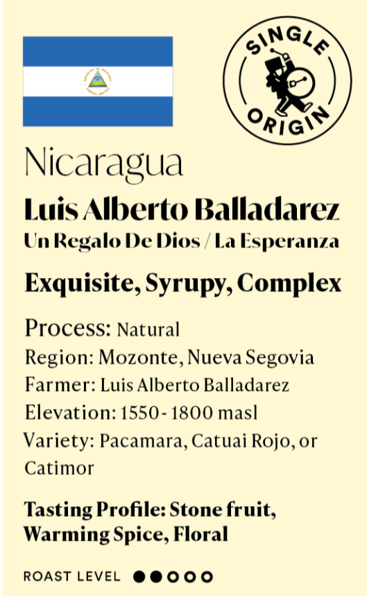 Nicaragua Luis Alberto Balladarez Lot 21