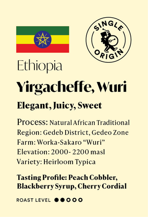 Ethiopia Yirgacheffe Wuri (Natural)