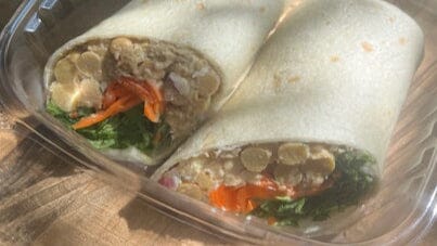 Smash Chickpea Wrap