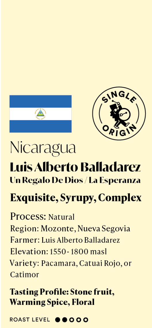 Nicaragua Luis Alberto Balladarez Lot 17