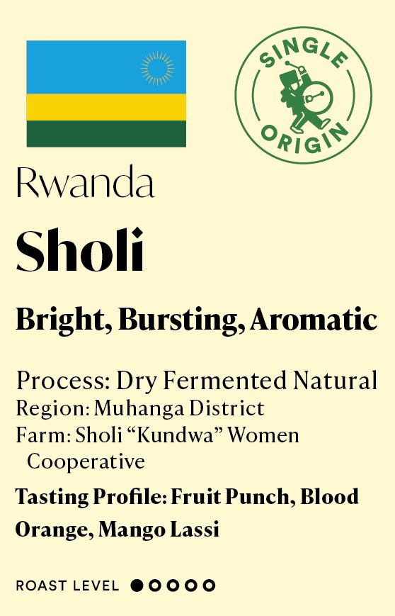 Sholi Rasmi Organic Rwanda Sholi - Natural – Drum Coffee
